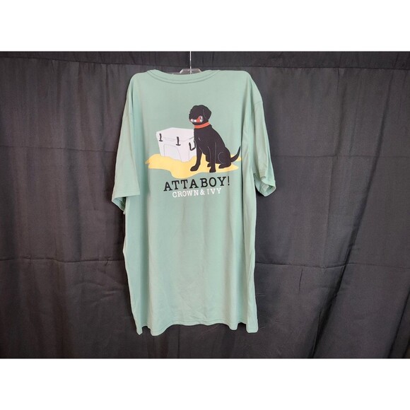 Crown & Ivy ~ Men's Short Sleeve T-Shirt ~ Color Teal ~ Size 2XL ~ NWT - Picture 2 of 9